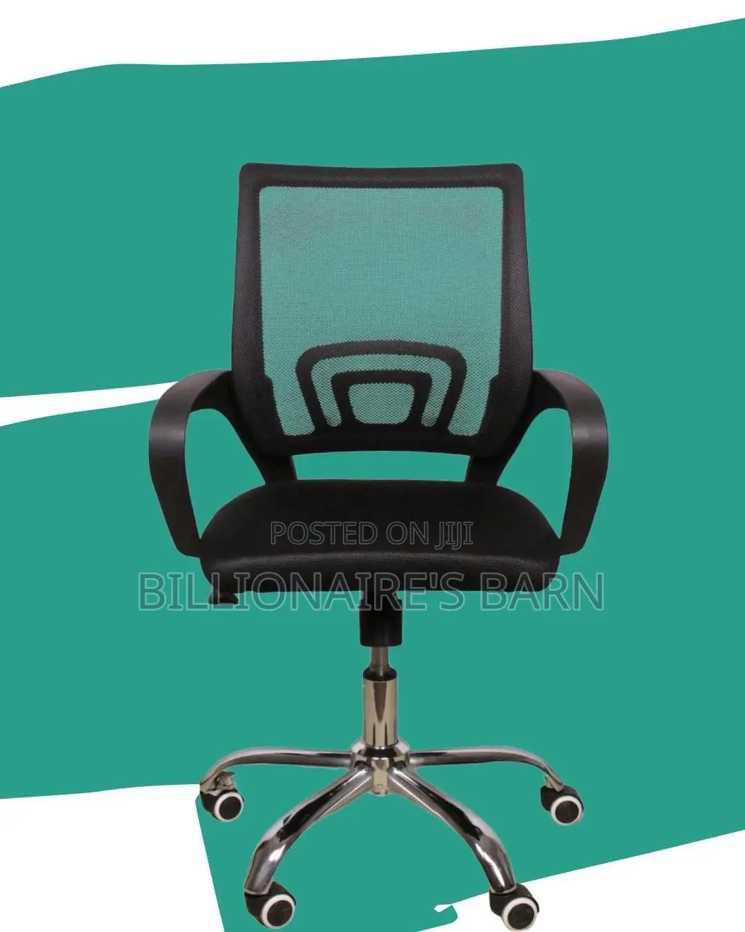 Minimal Secretarial Mesh Office Chair — Fits Compact Office Spaces