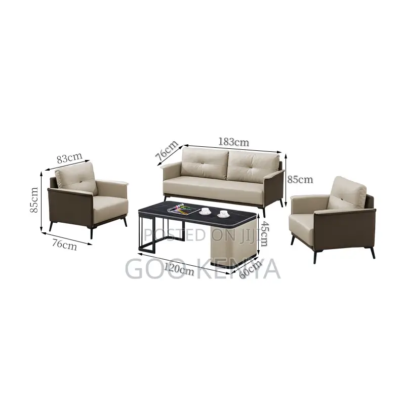 Home Sofa; Designer 5-Seater Leather Lounge Sofa