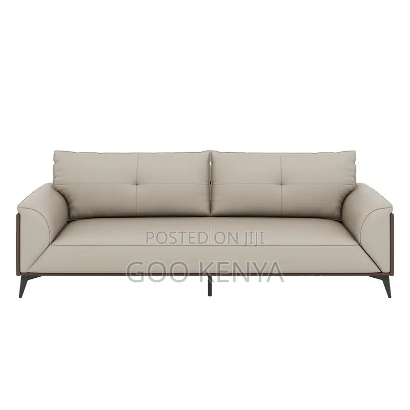 Home Sofa; Premium 5-Seater Leather Upholstered Sofa