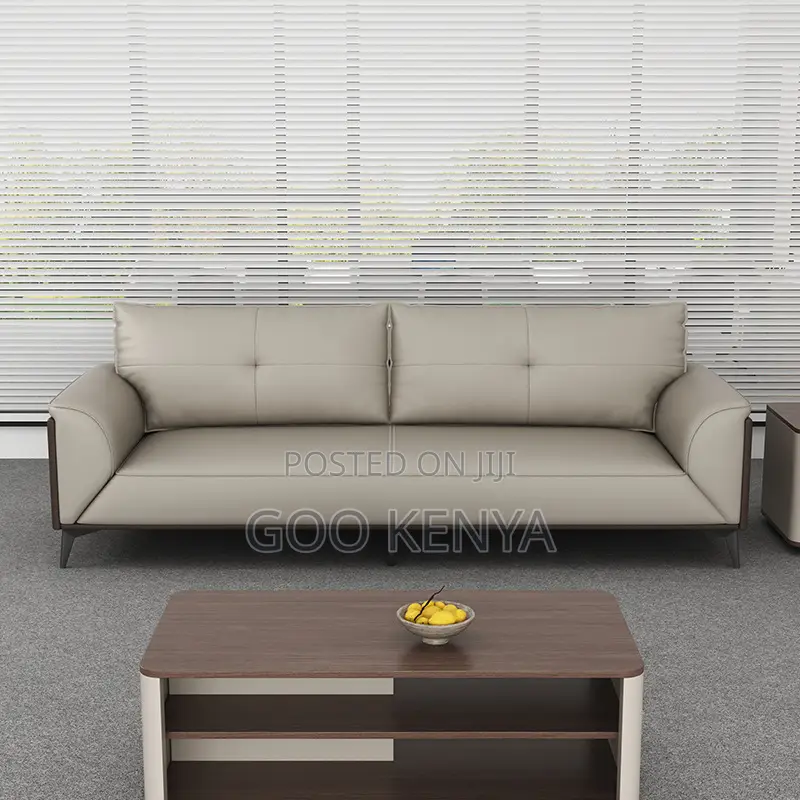 Home Sofa; Premium 5-Seater Leather Upholstered Sofa