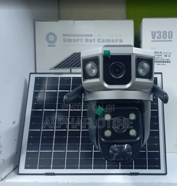 V380 Pro 4g Solar-Powered Camera With 10x Zoom-Double Lens