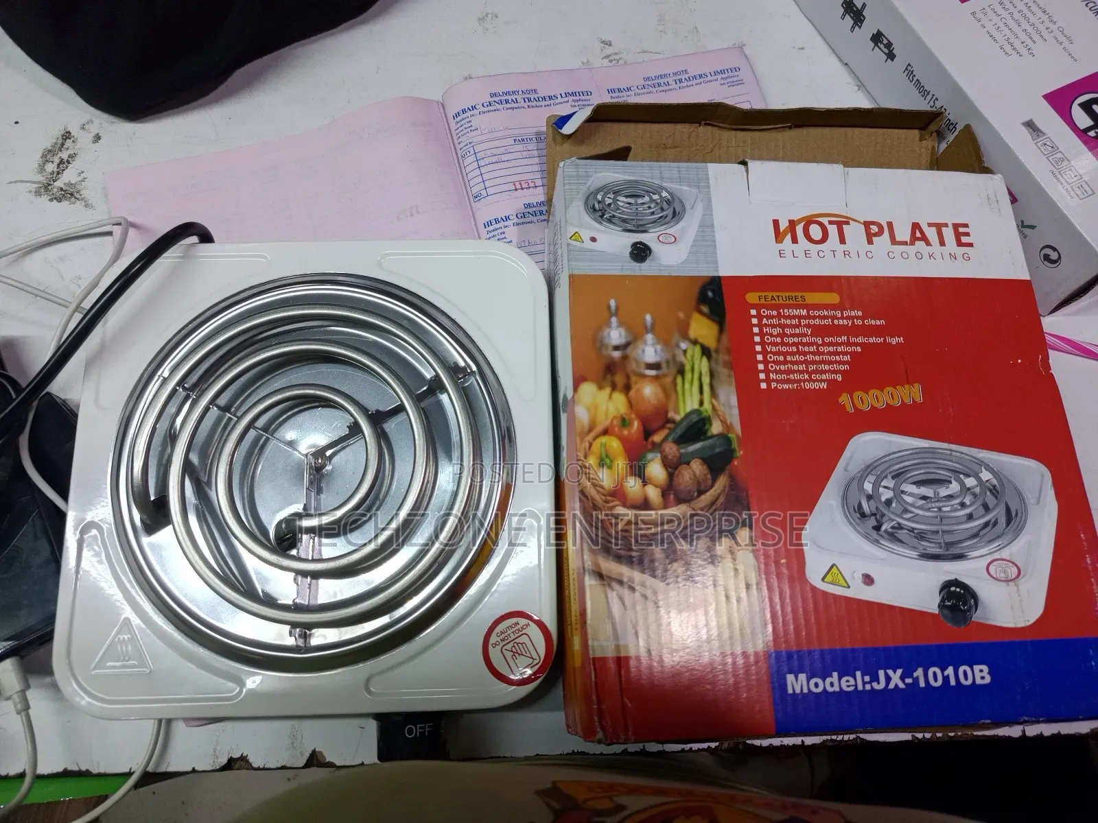 Electric Single Spiral Hotplate With 1000 Watts