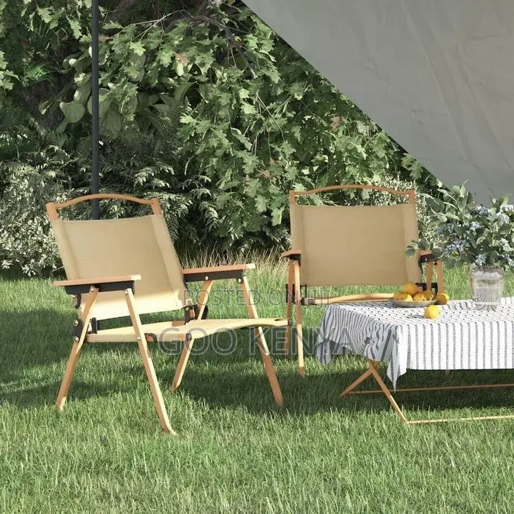 Outdoor Chair; Compact Outdoor Foldable Chair With Steel Support