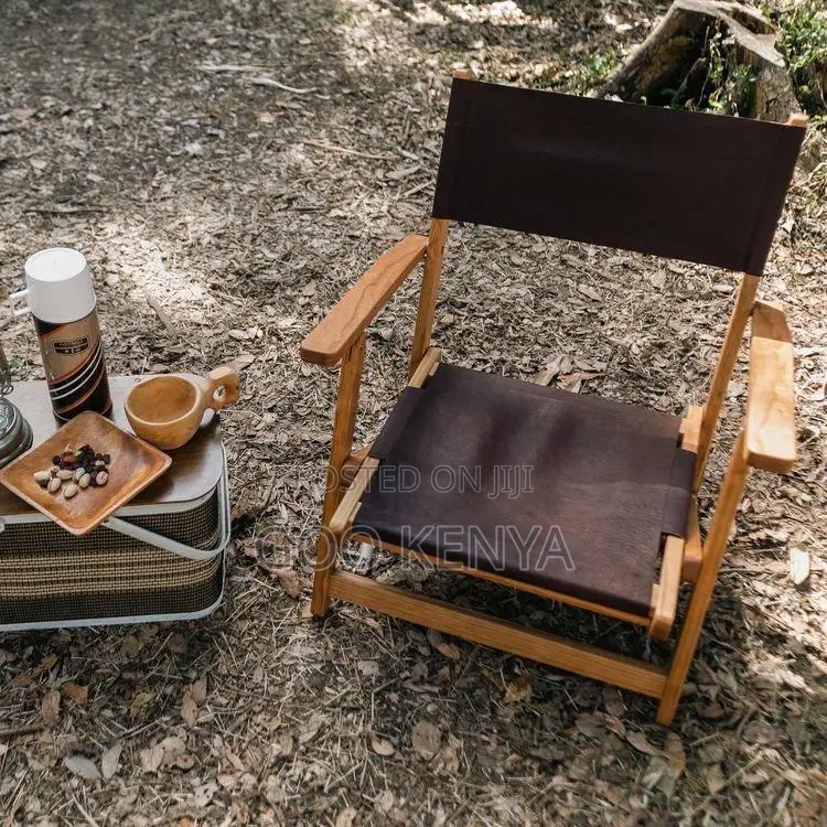 Outdoor Chair; Compact Outdoor Foldable Chair With Steel Support