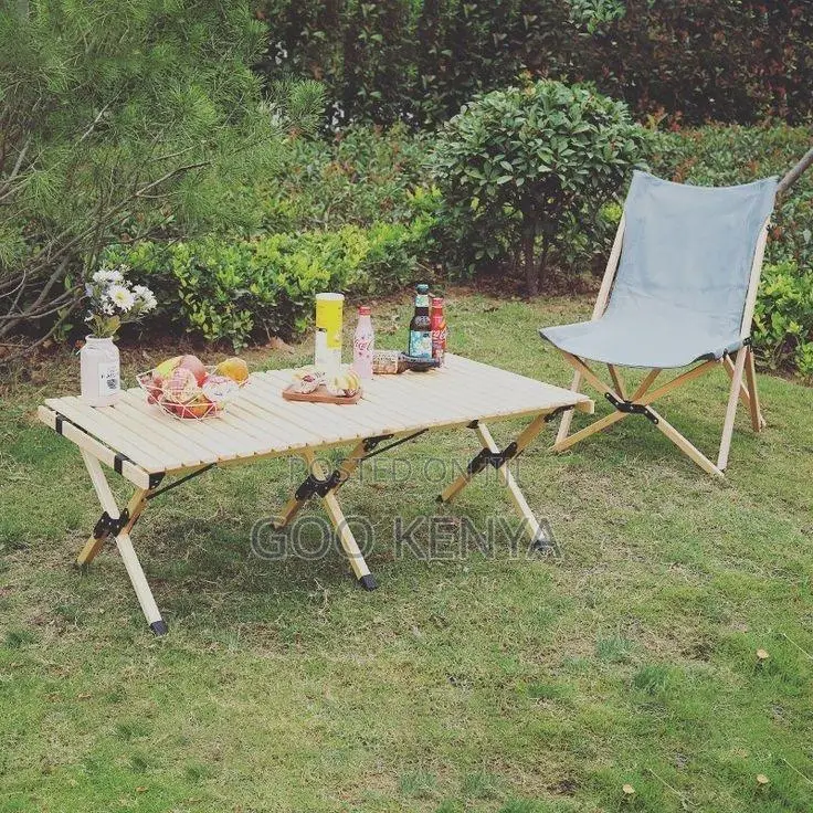 Outdoor Chair; Compact Outdoor Foldable Chair With Steel Support