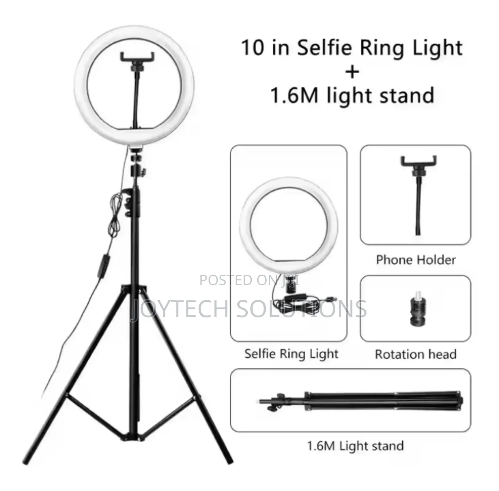 Ring Light With Tripod Stand for Photography Tick-Tock Live Make Up
