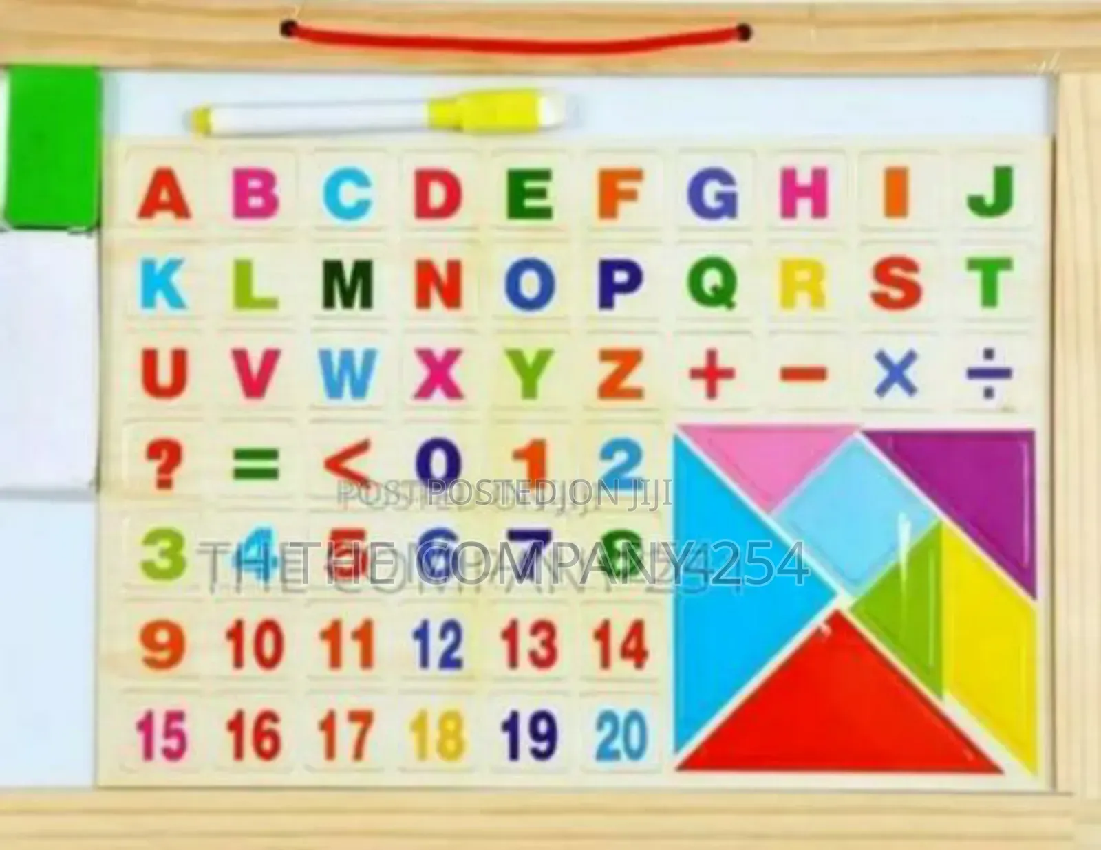 2 In 1 Magnetic Board With.1 White Board Marker Pen -3 Chalks Letters
