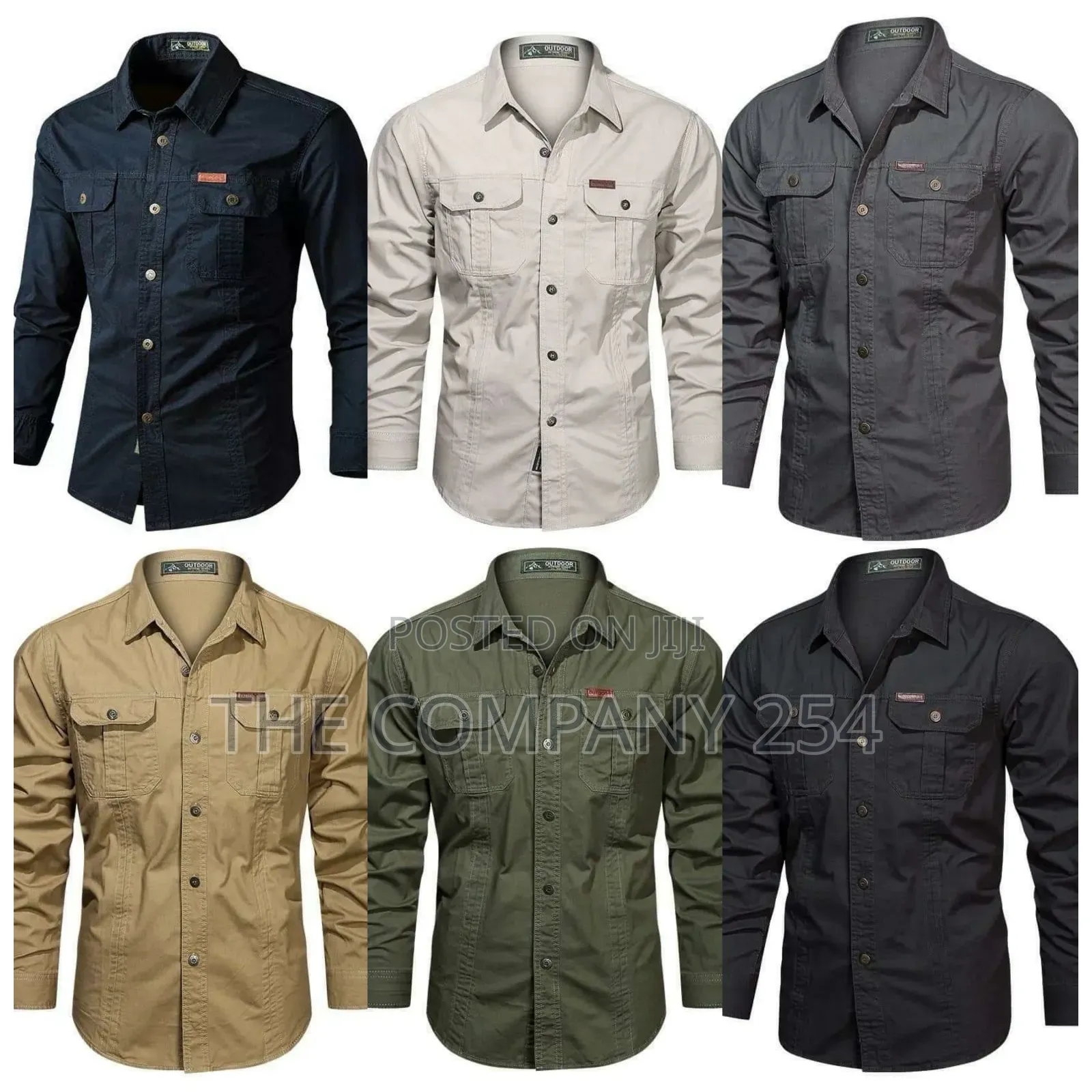 Outdoor Casual 2 Piece Khaki Made Uniform Available