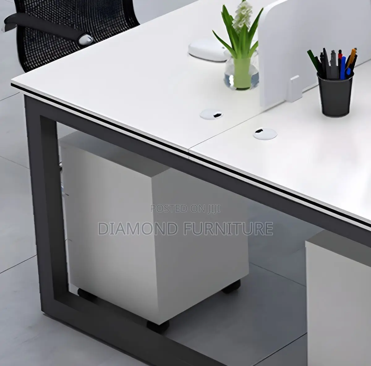 Office Furniture; Modern {2-Way Office Workstation} for Collab Spaces