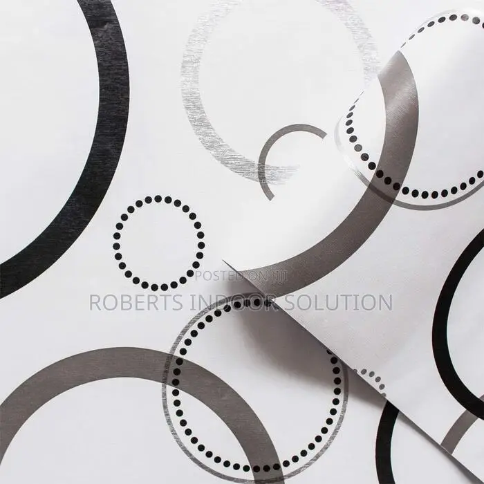 White Easy to Install Circle Wallpapers