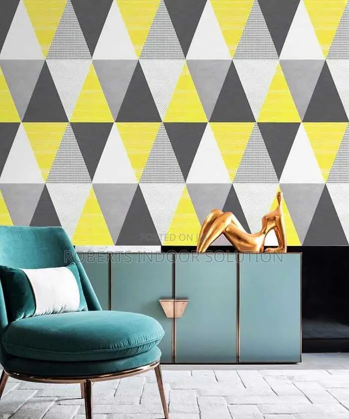 Elegant Self Adhesive Yellow Modern Wallpapers