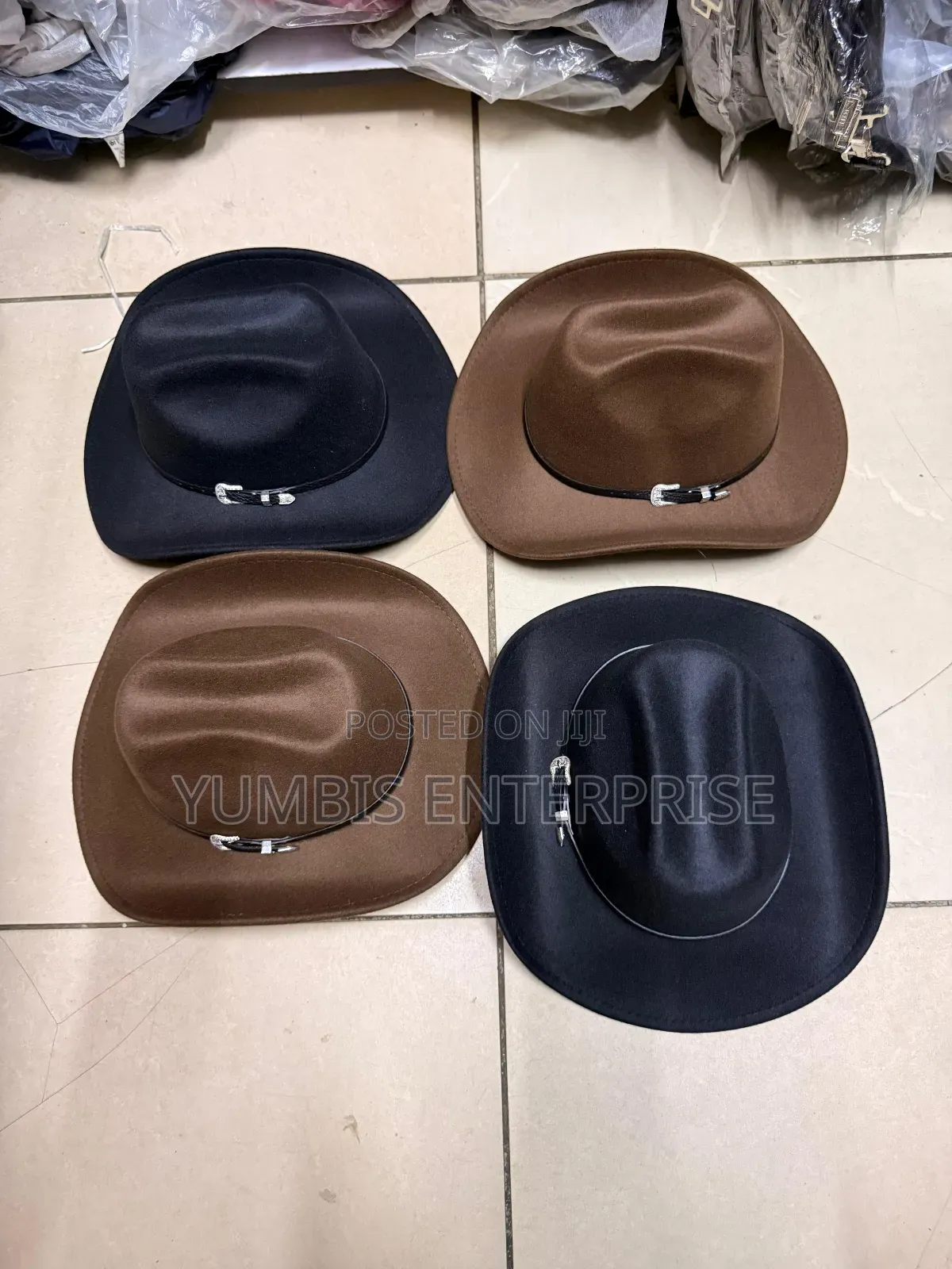 Brown Stylish Cowboy/Girl Adults Hats