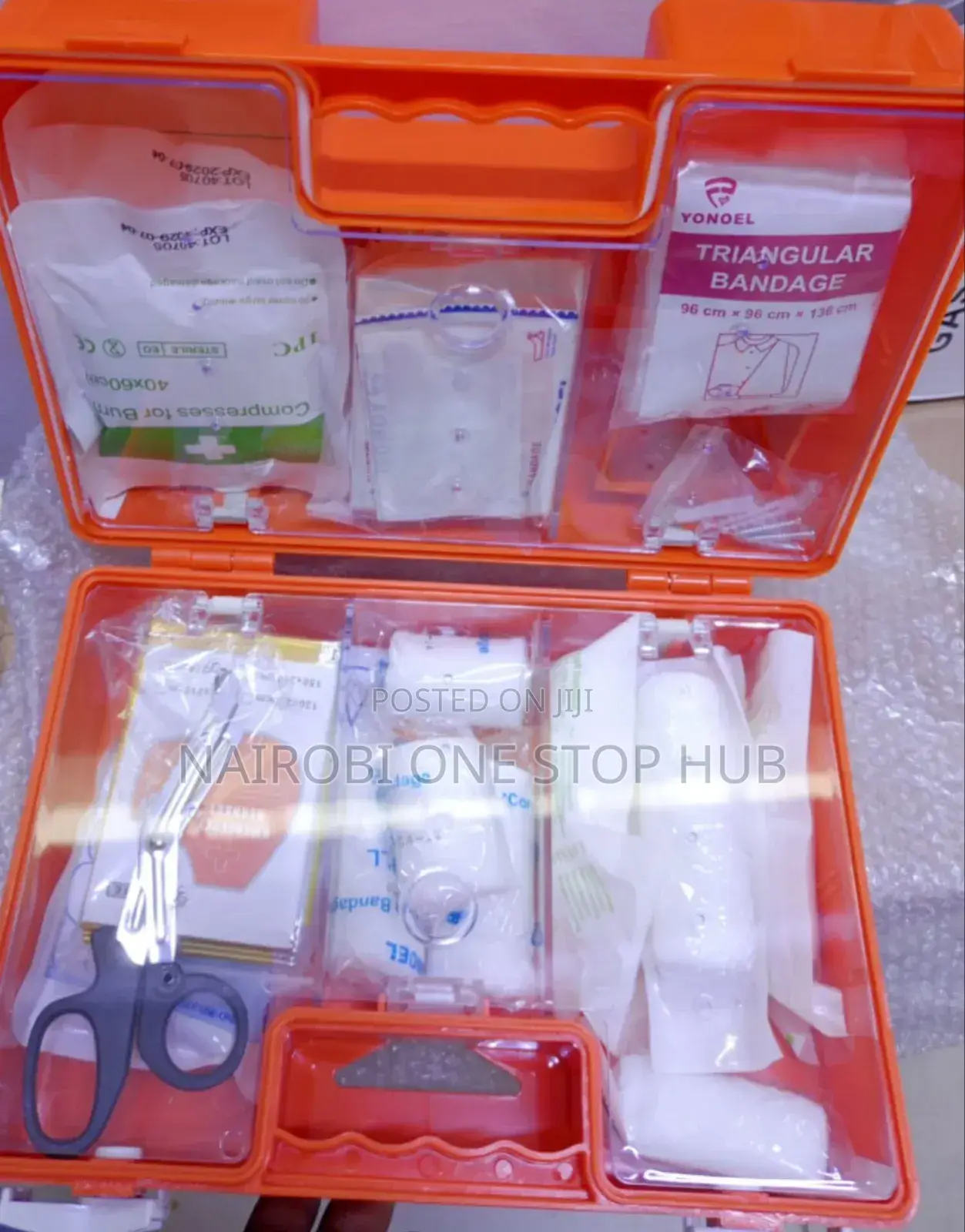 Comprehensive First Aid Kit With Burn Compress and Bandage