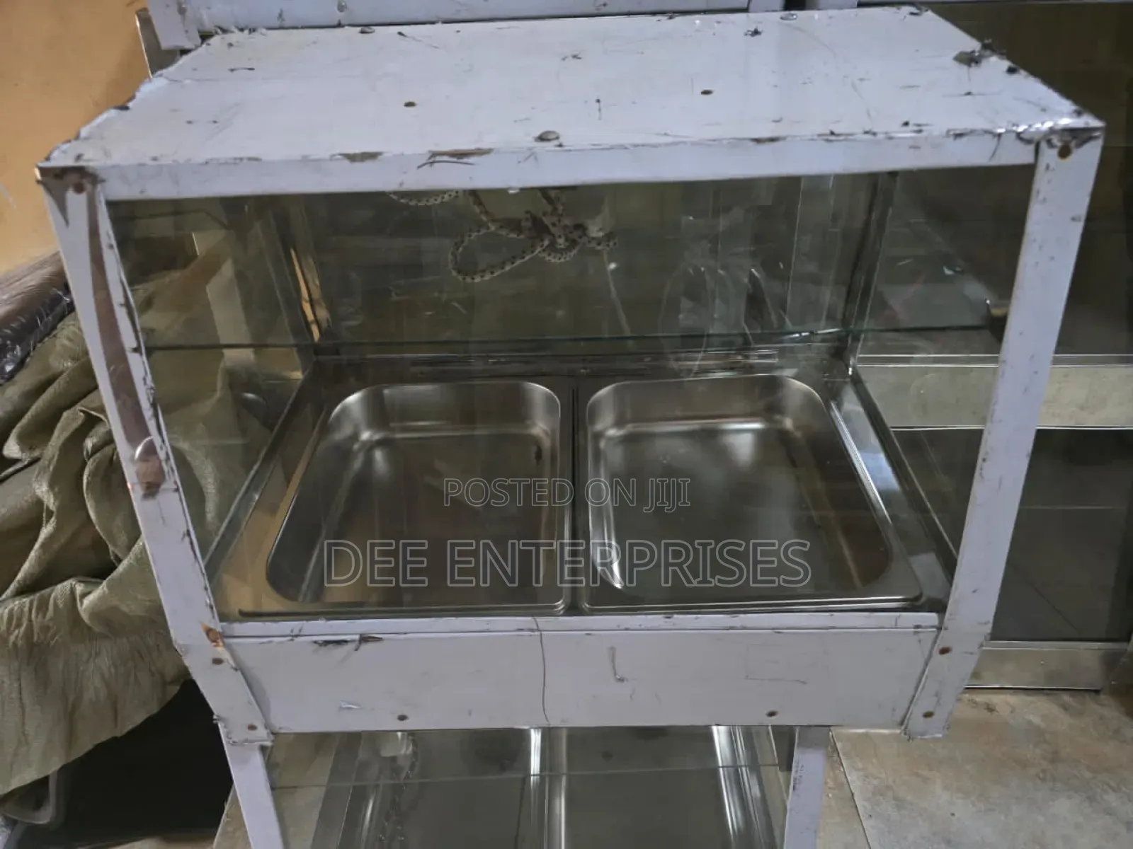 Chips Warmer With Double Insert Tray