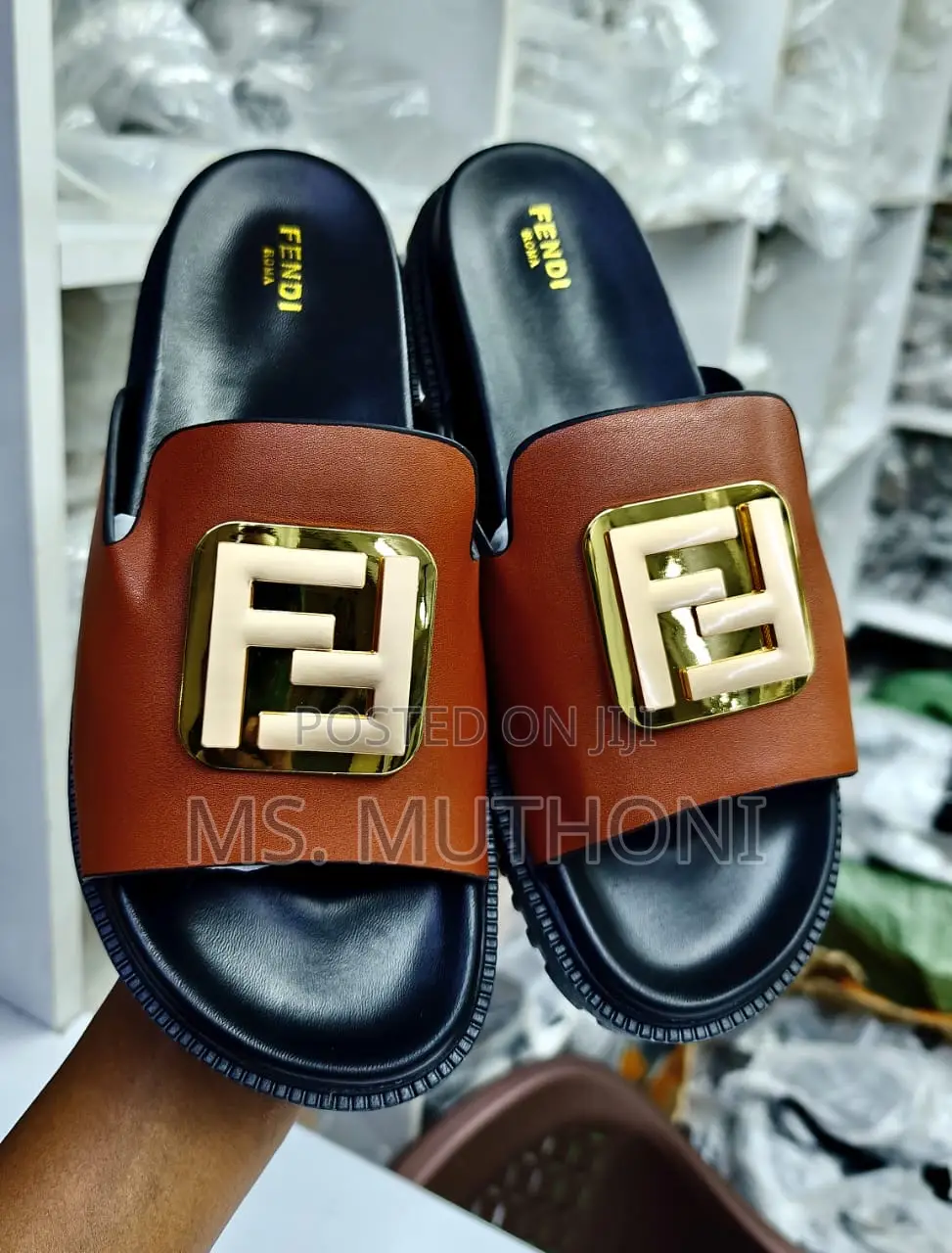 Fendi Ladies Sliders Size 37 38 39 40 41 42