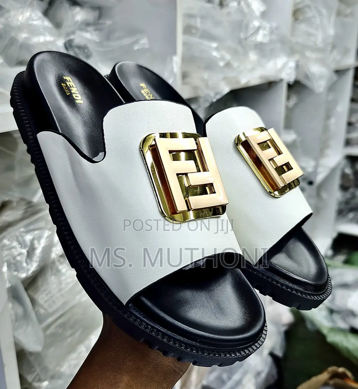 Fendi Ladies Sliders Size 37 38 39 40 41 42