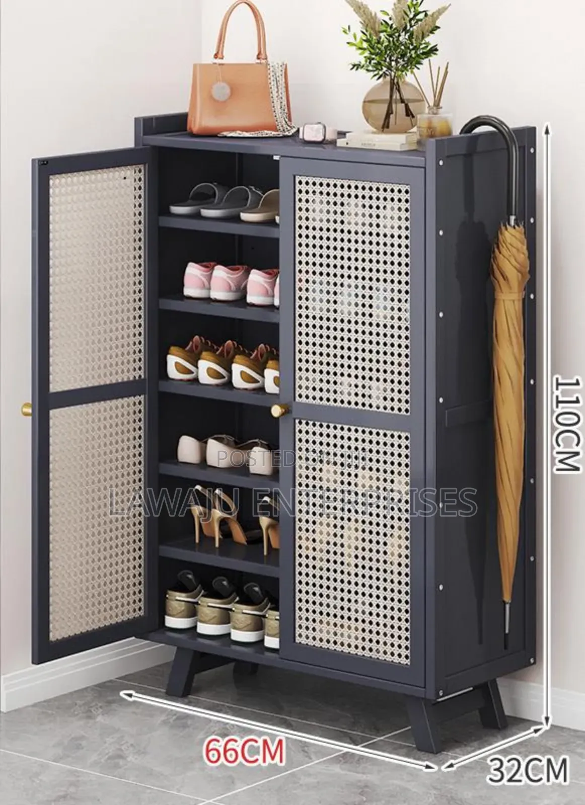 Bamboo Shoe Rack