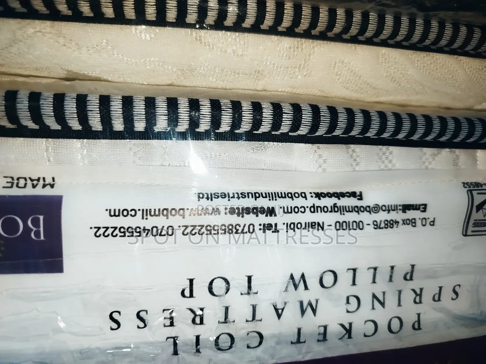 Bobmil Original Pocket Spring Mattresses Available in 4×6 5×6 and 6×6