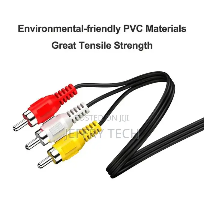 3.5 Mm to 3rca Av Audio Video Aux Cable for Smartphones,Mp3, Tablets