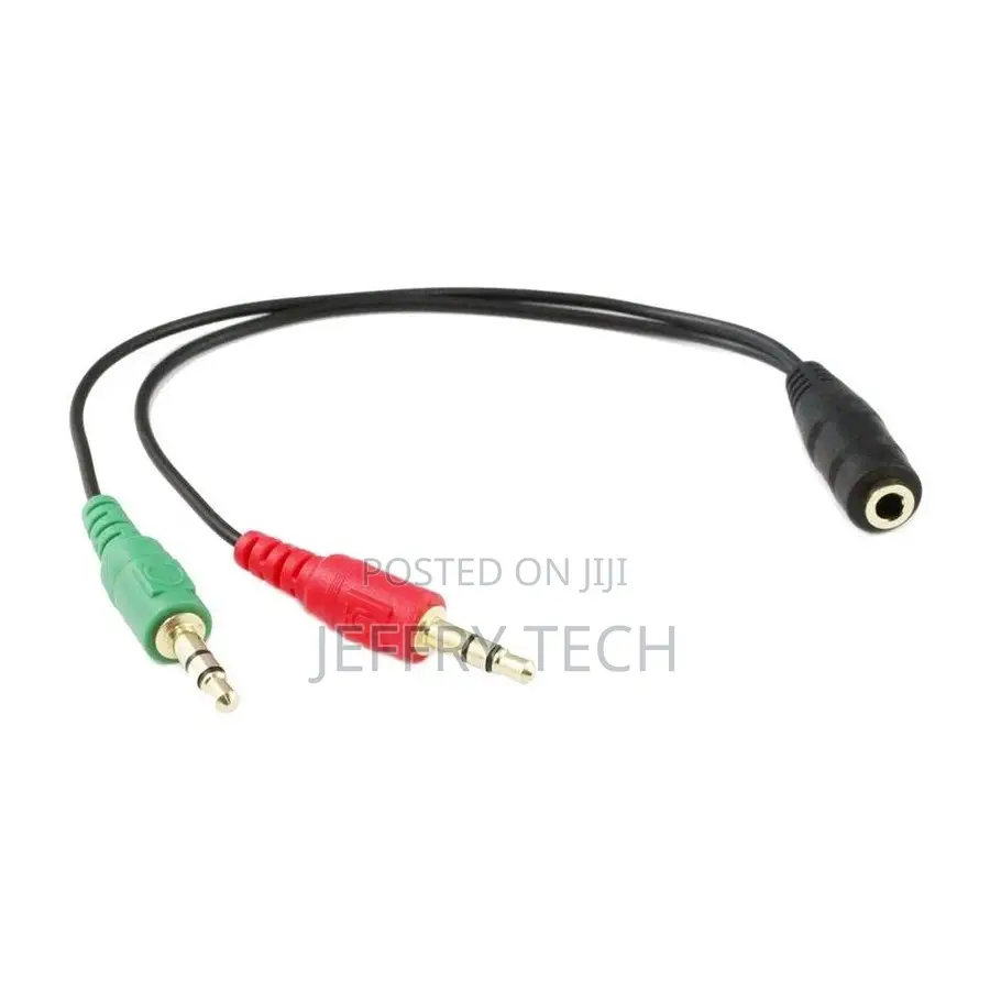 Mic and Earphone Male to 3.5mm Female Socket Audio Adapter [Cb-Midi-81