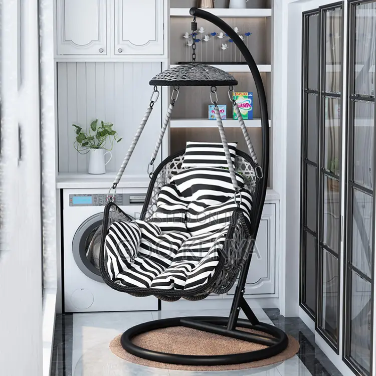 Outdoor Chair; Relaxing Outdoor Swing Chair With Soft Cushion