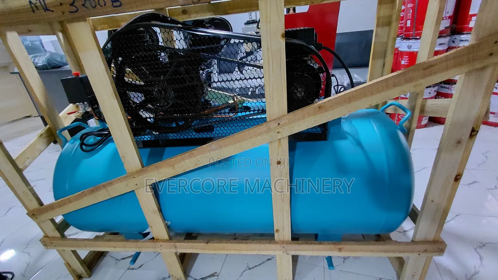Milano Italia 200l Single Phase Air Compressor Machine.