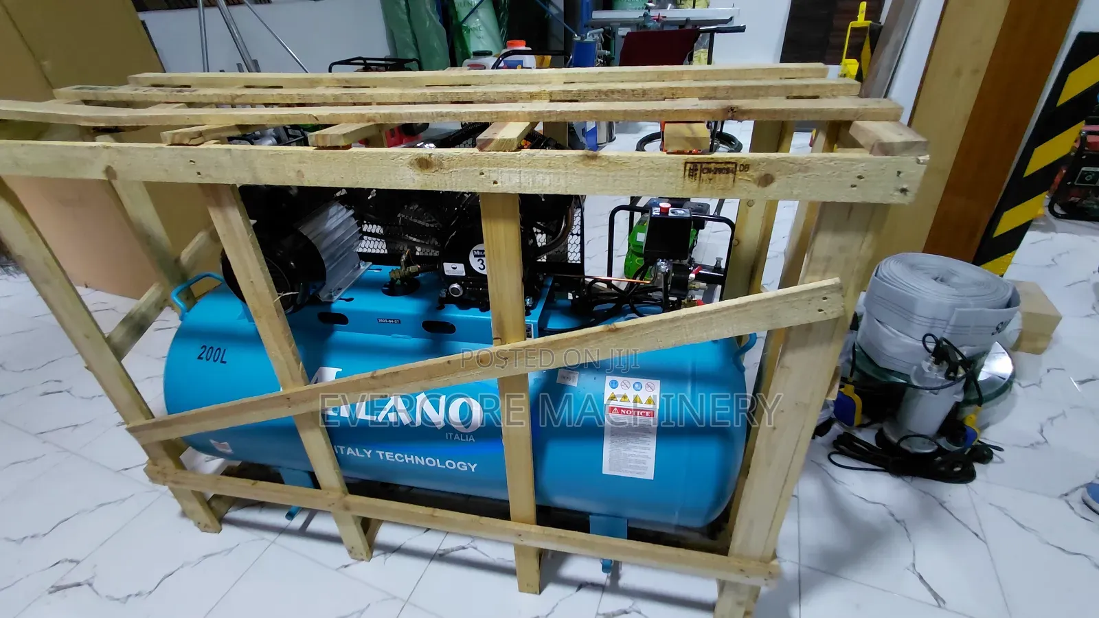 Electric 200l Air Compressor Single Phase