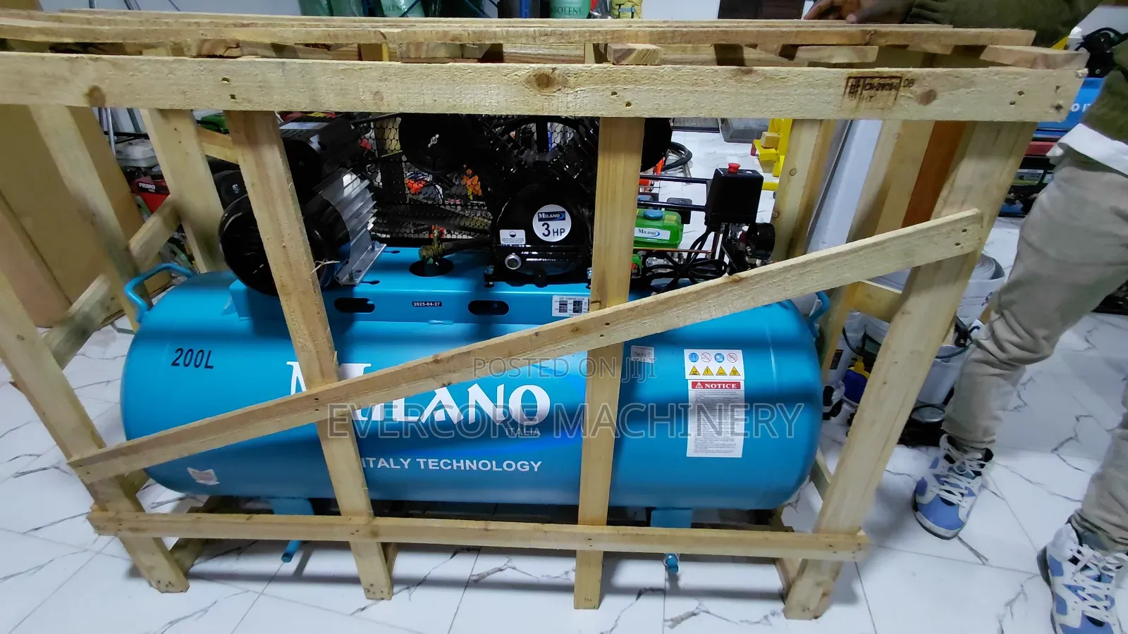 Commercial 200l Air Compressor Machine Electric Single Phase