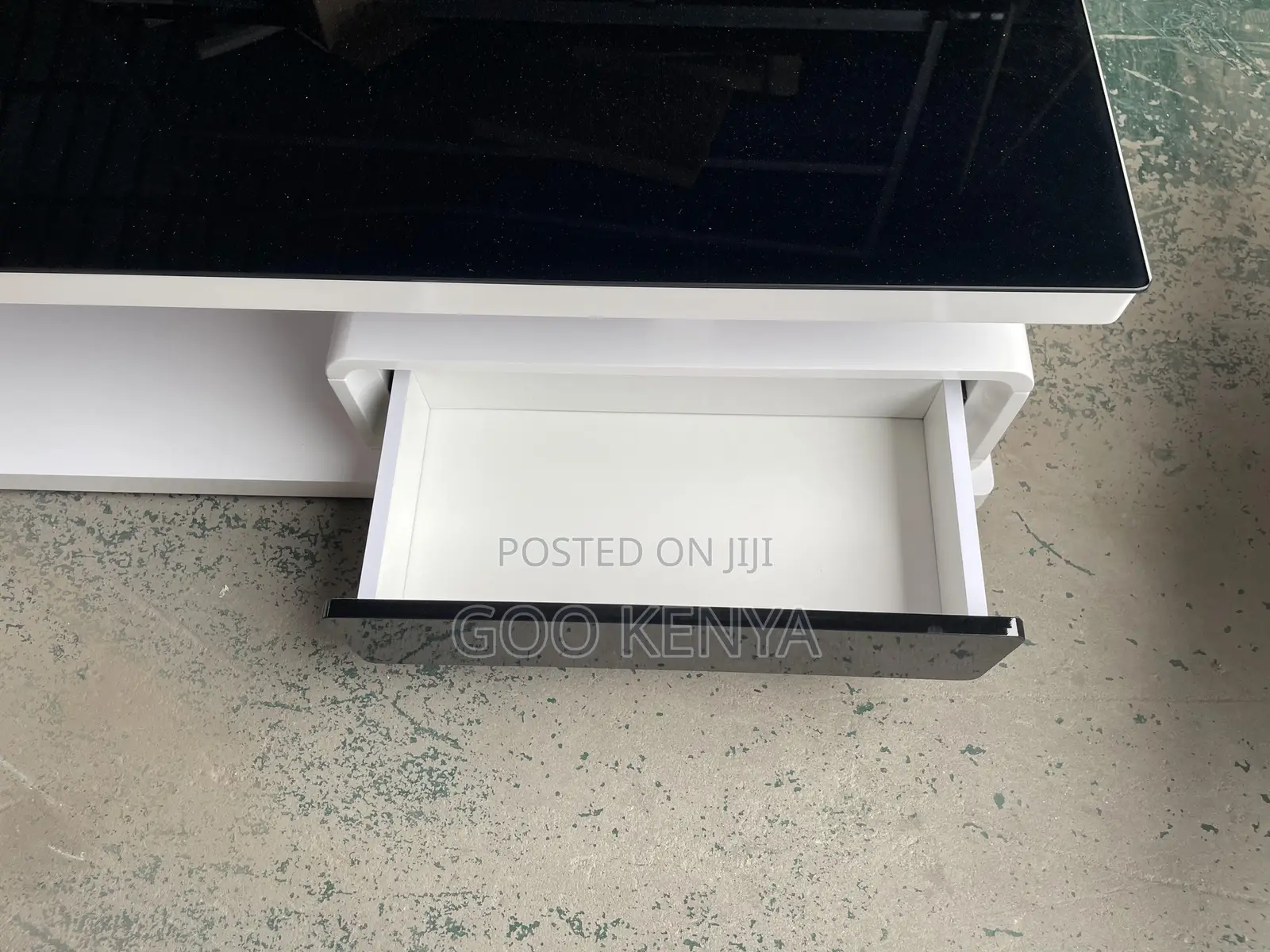 Home Table; Glass Top Coffee Table With Hidden Storage Drawers