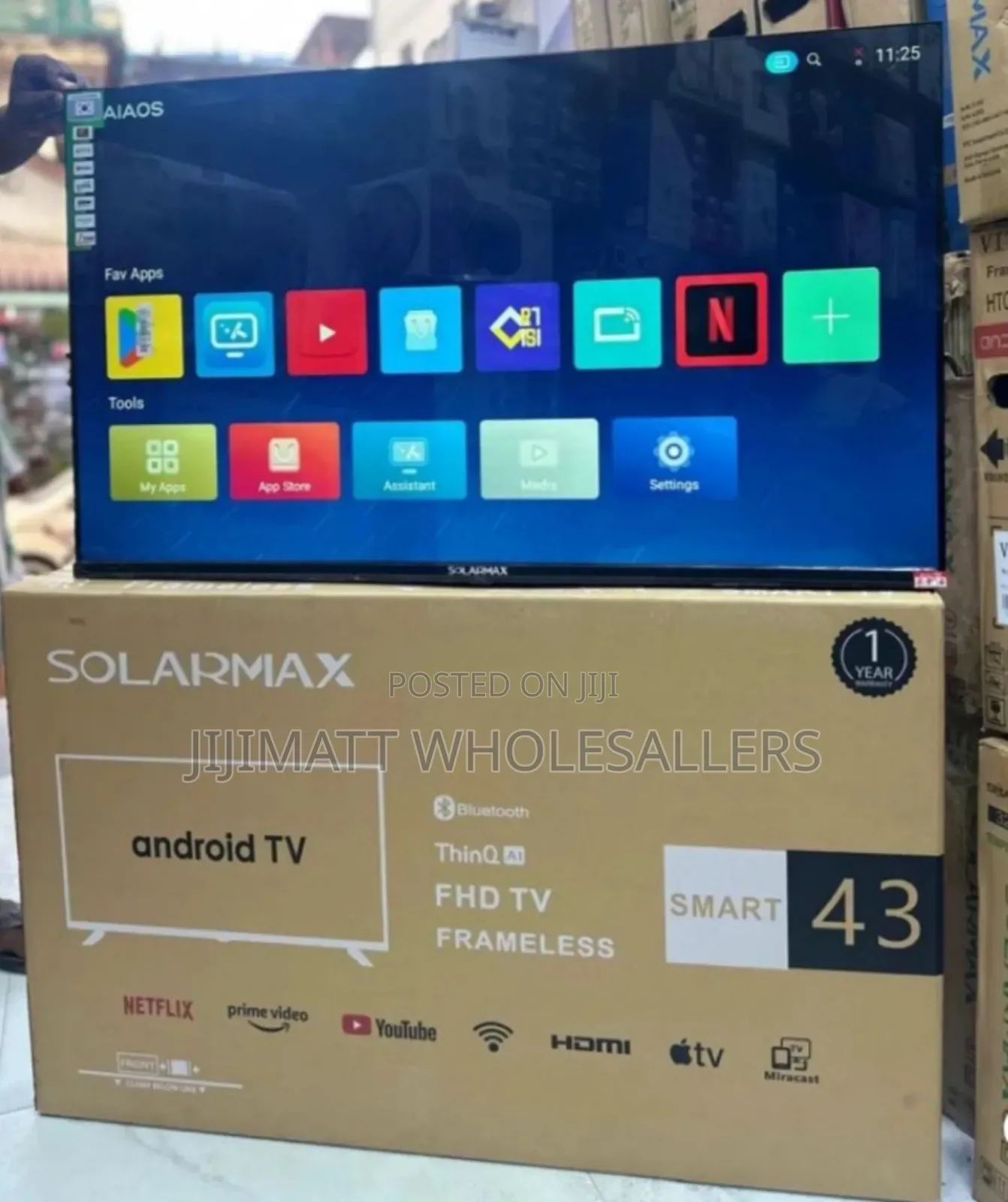 Solarmax 43 Inches Smart Android Digital Tv Bluetooth Enabled