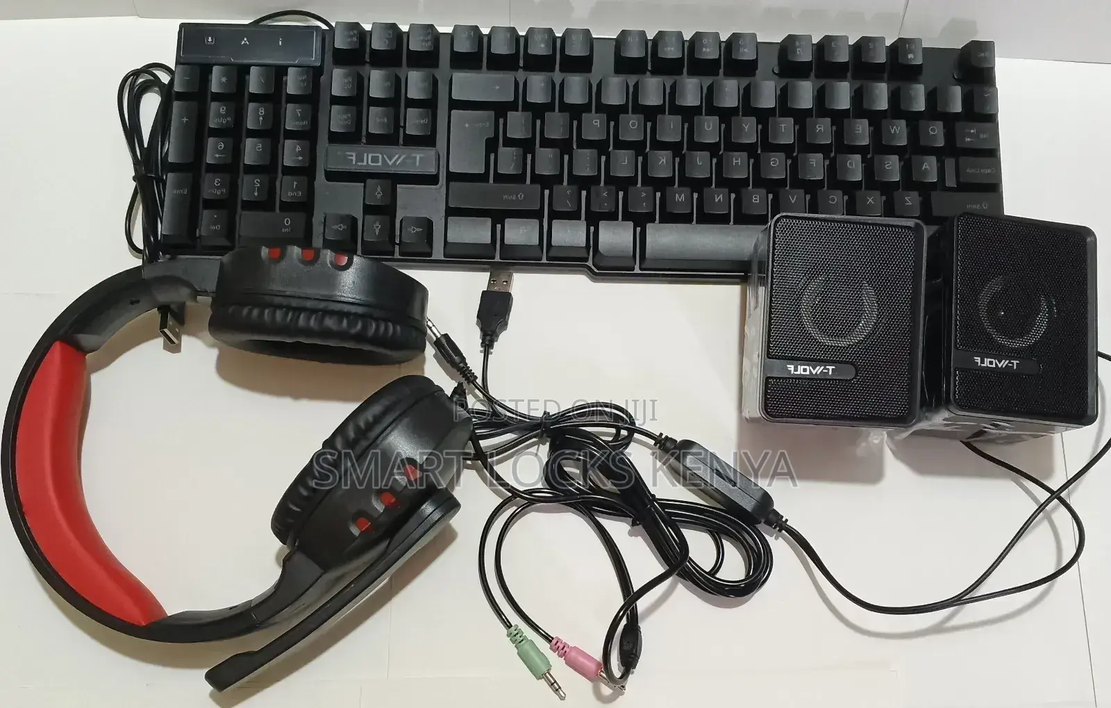 Twolf Tf850 5 in 1 Gaming Keyboard and Mouse Speaker Headphone