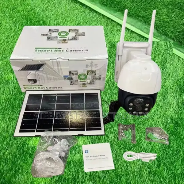 V380 Pro 4g PTZ 12mp Solar Camera Two-Way Audio Outdoor Surveillance