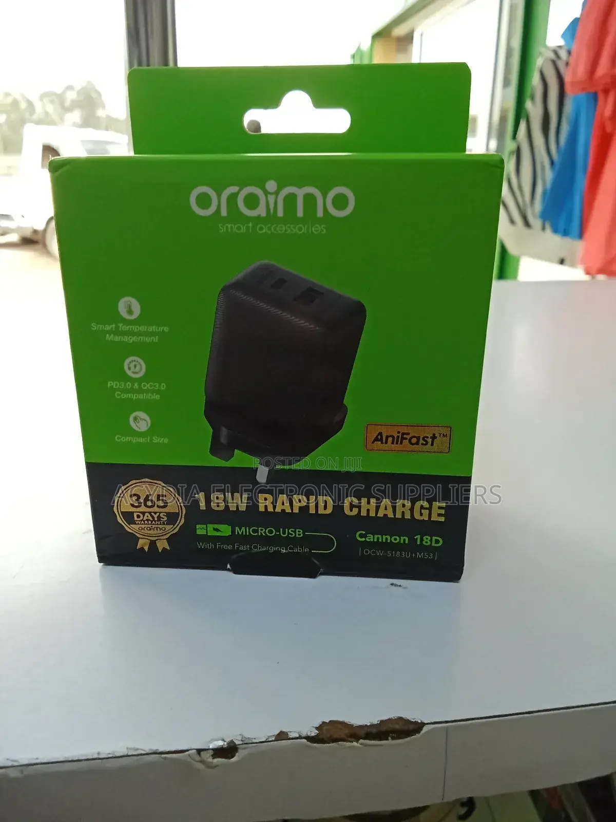 Oraimo 18w Rapid Charge Cannon 18d