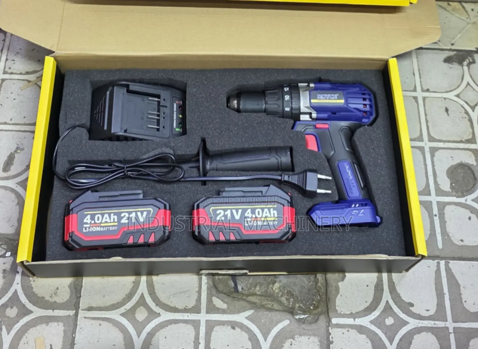 Cordless Drill 21 Volts Royce