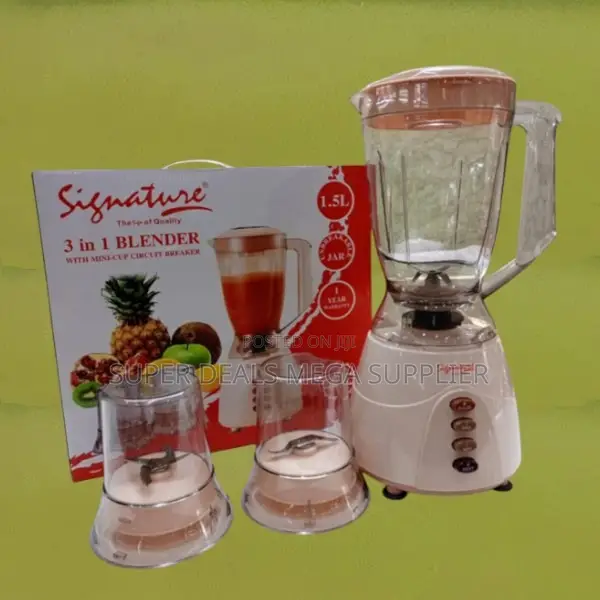Reliable Food Processor Signature 3 in 1 Blender Grinder and Chopper