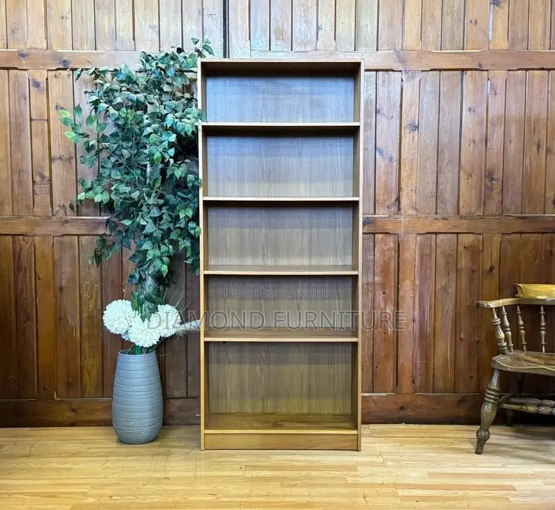 Office Furniture; {Modern 5-Tier Wooden Office Storage Bookshelf}