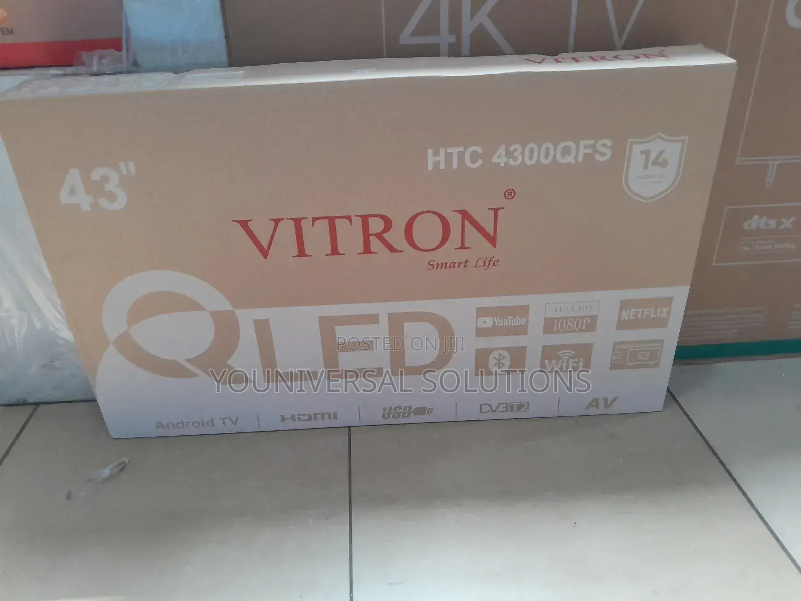 Qled Vitron 43 Inches Smart Android TV