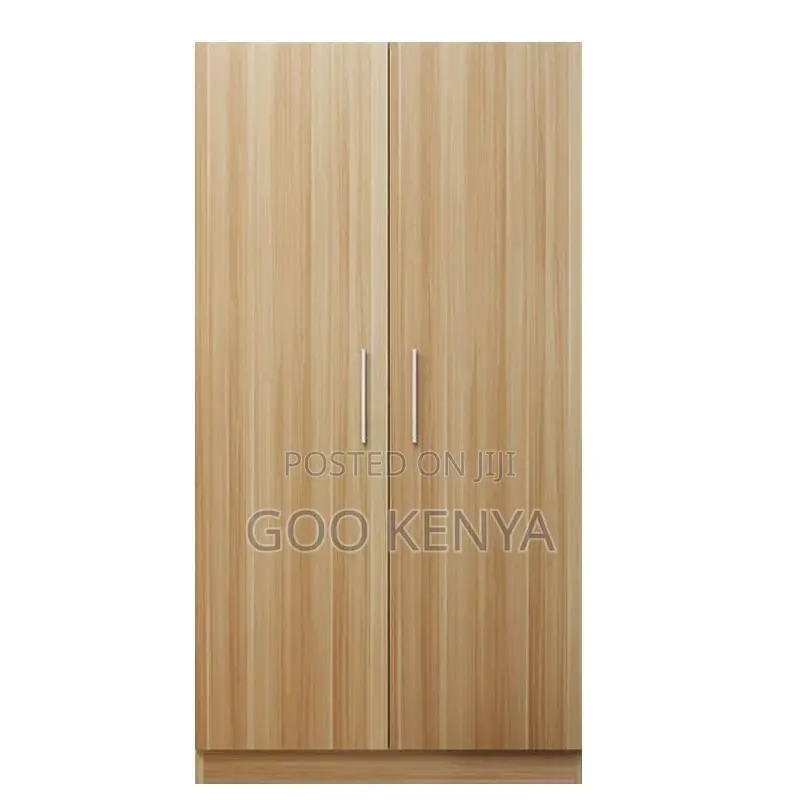Home Wardrobe; Durable Wooden 2-Door Closet for Home Storage