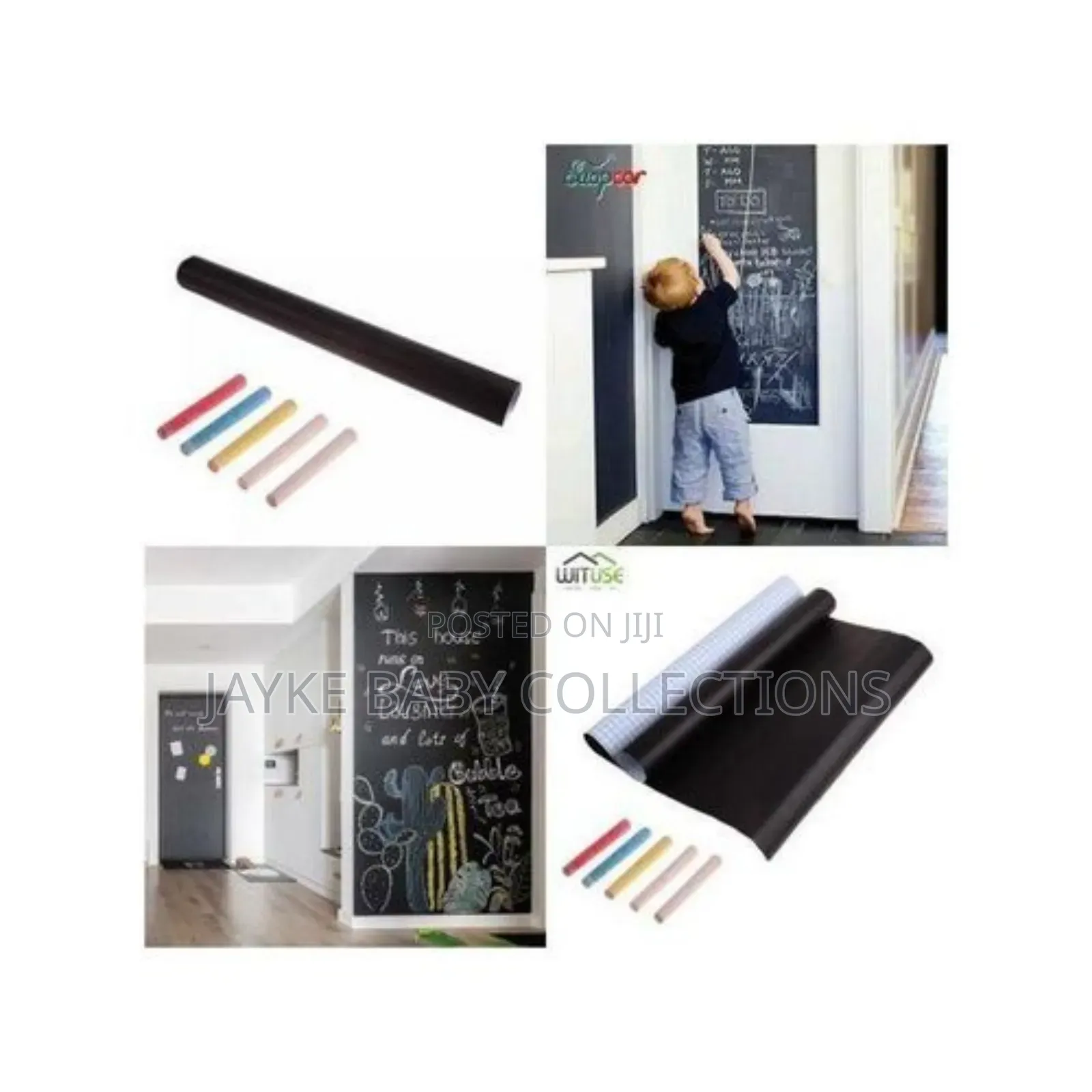 Chalkboard Wall Sticker – Blackboard Decal for Kids