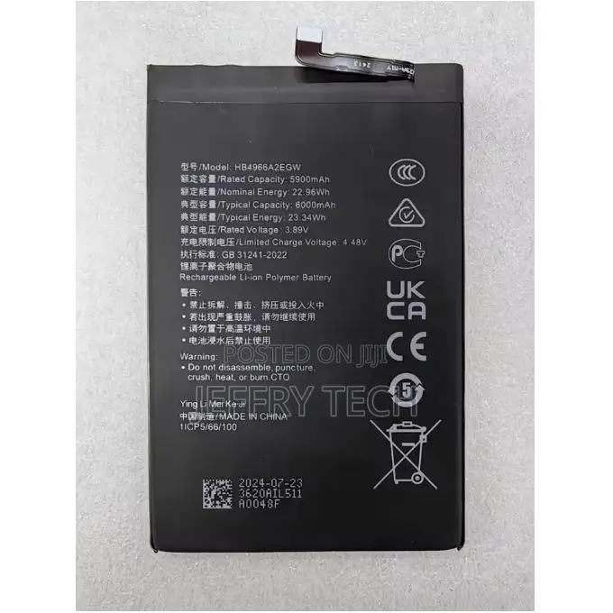 Replacement Battery for Huawei X7b (Clk-Lx1)