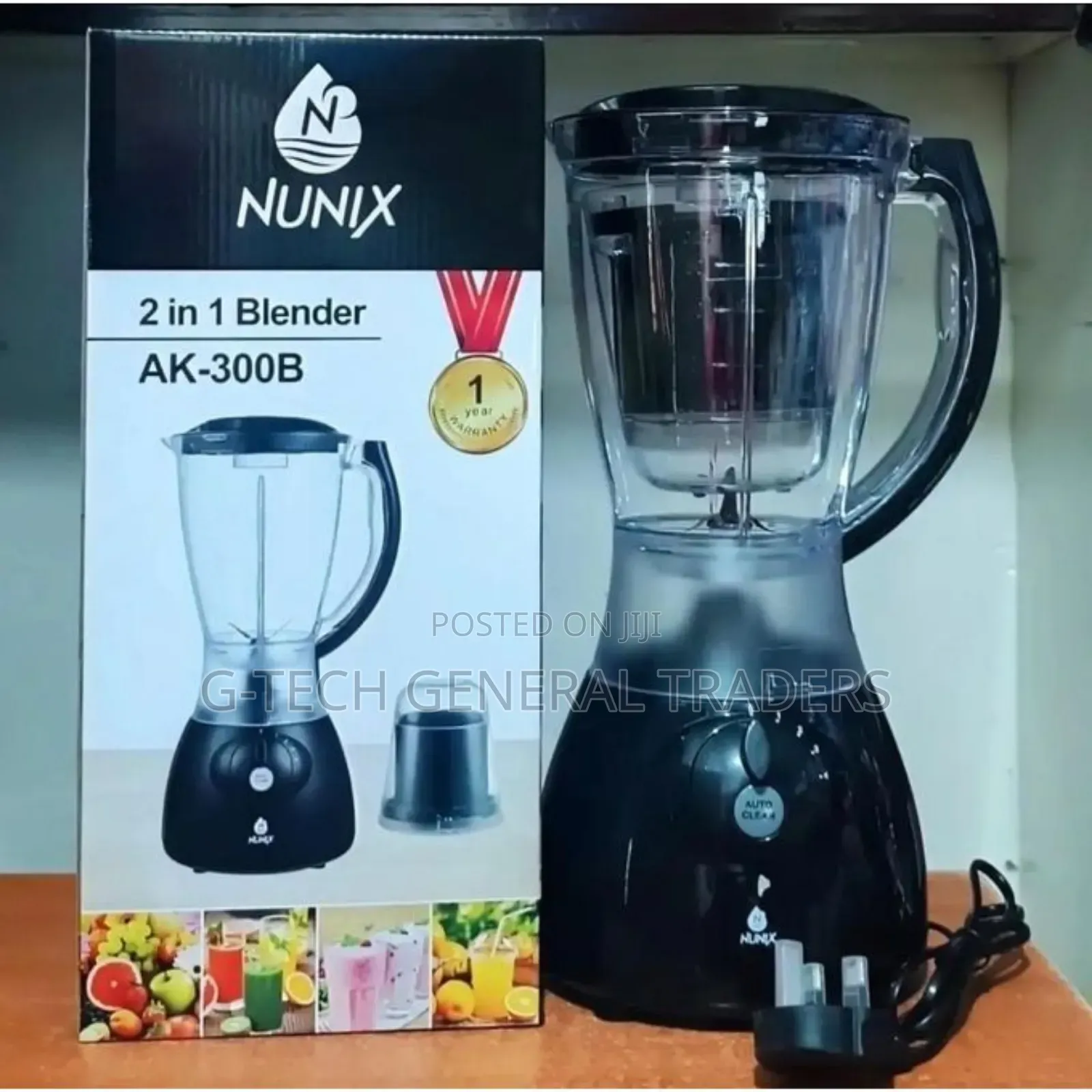 Nunix 4 Speed 2in1 Blender Ak-300b