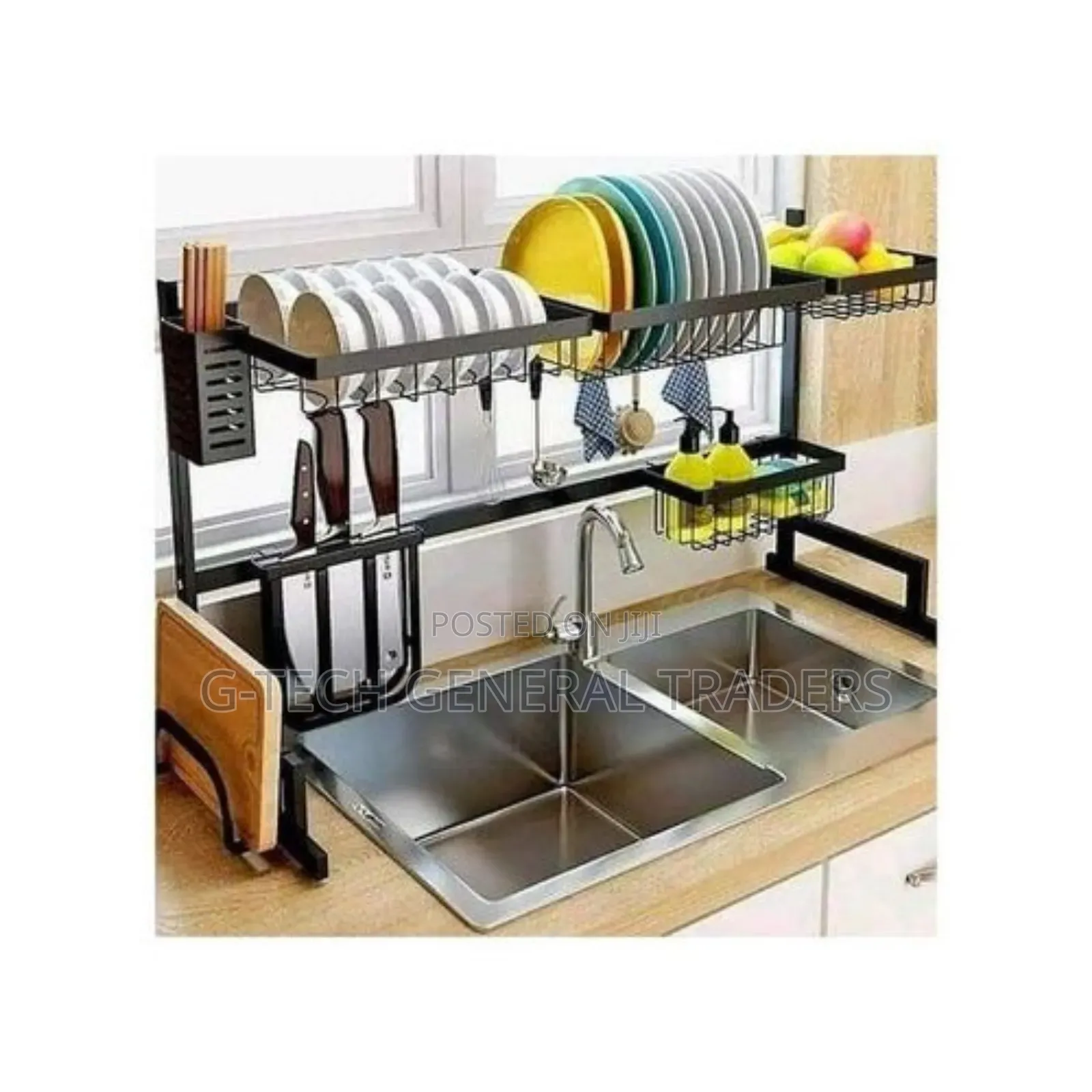 Nunix Drying Dish Rack Over the Sink Kitchen (Big Size 85cm)