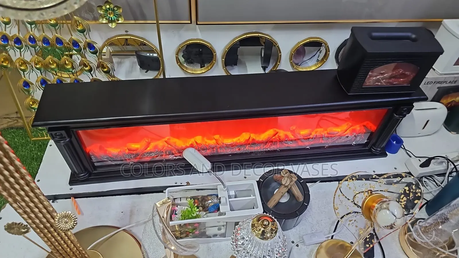 Modern Led Fireplace - Warm and Decorative Glow