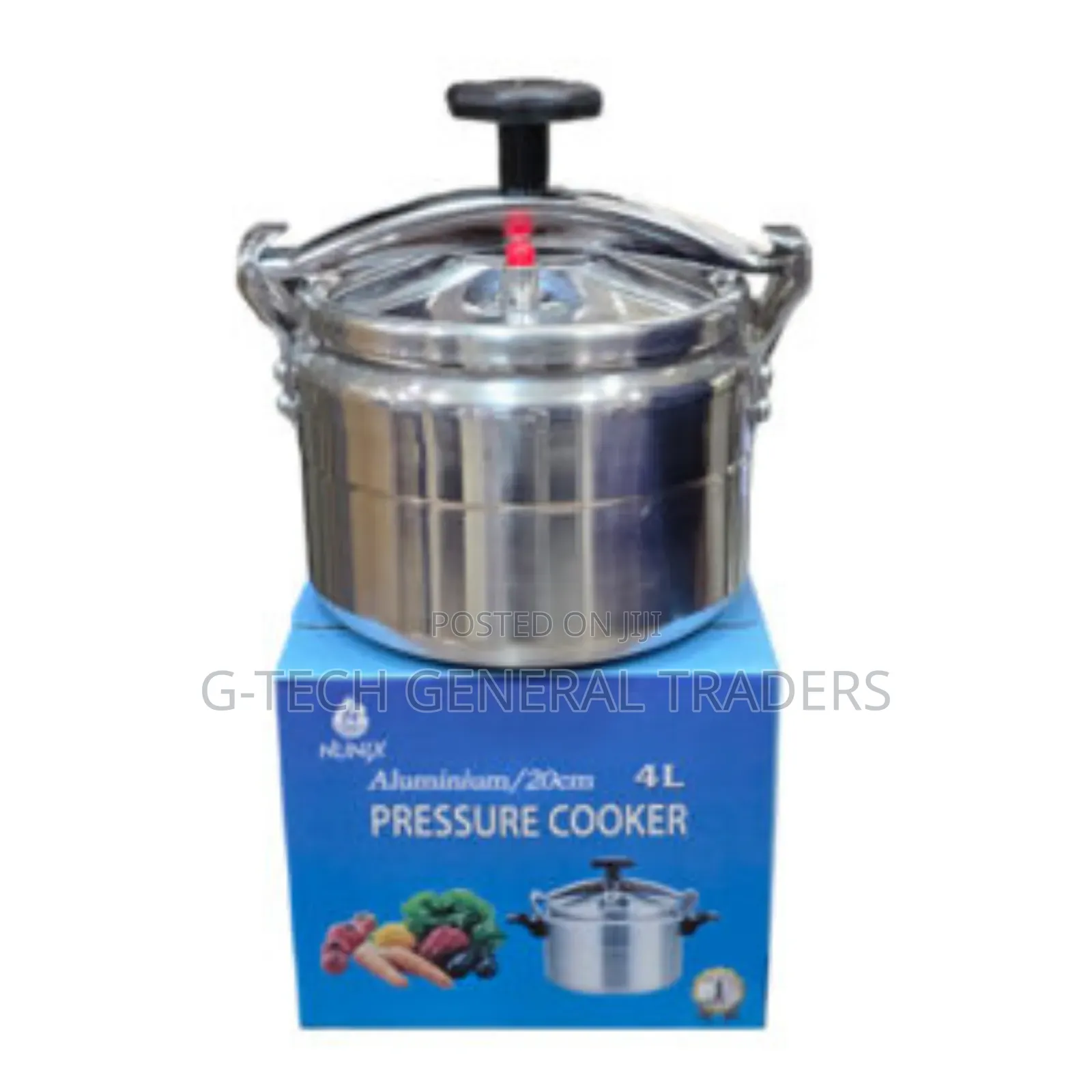 Nunix Aluminium Pressure Cooker - Explosion Proof 4 L  - Silver