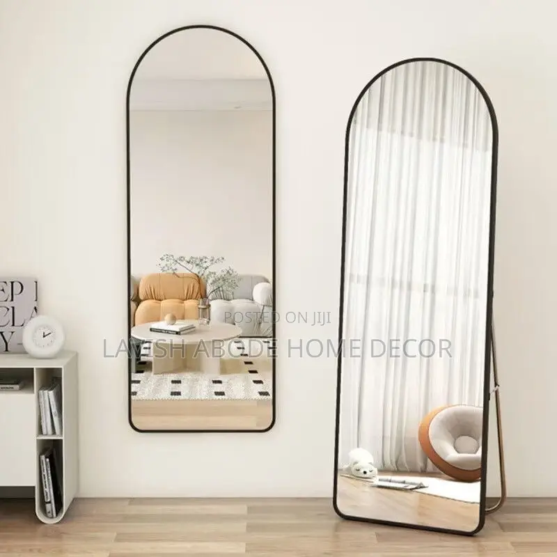 Offer !! Black Unbreakable Arch Full Length Floor Mirror 160 Cm * 45cm