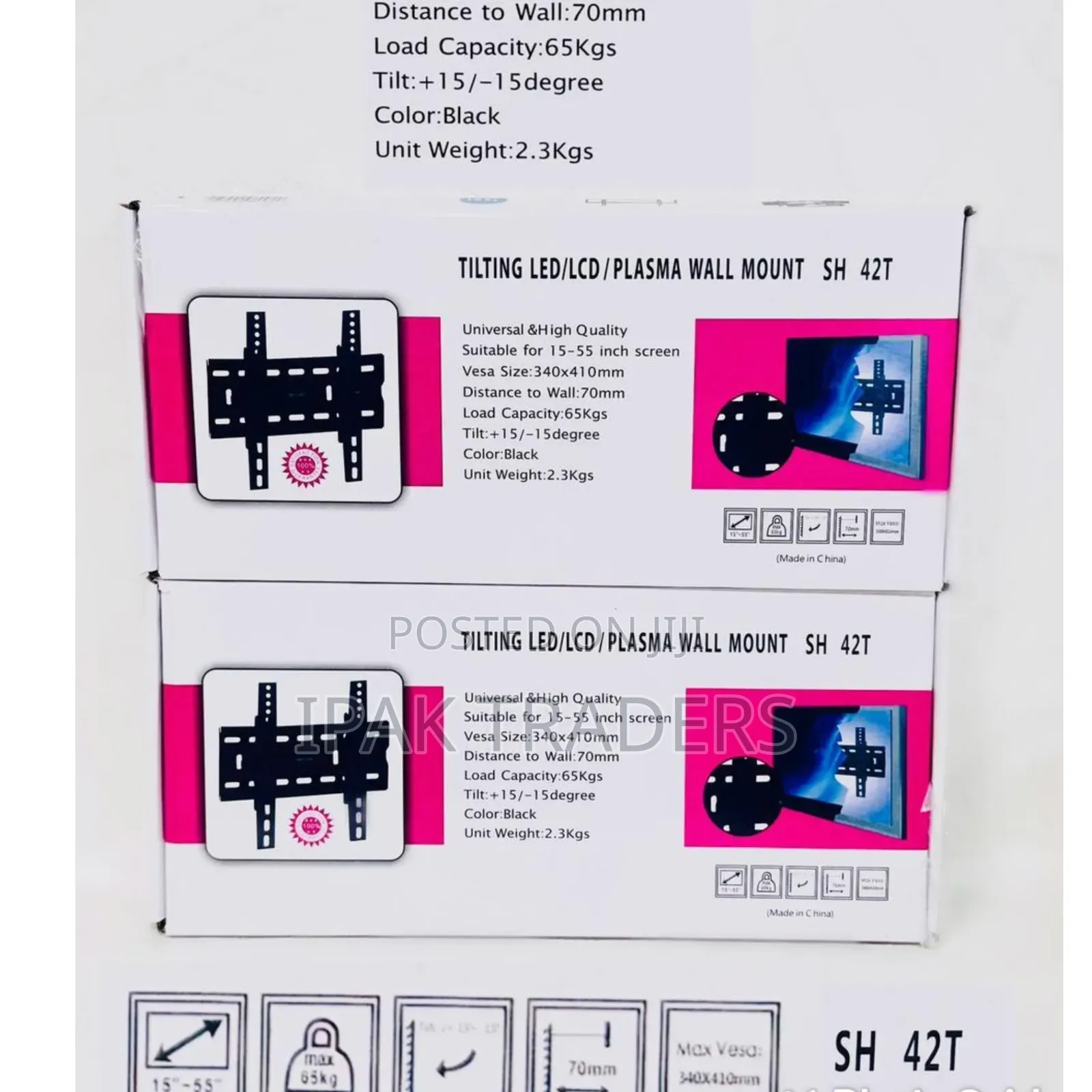Tilting Led/LCD/ Plasma Wall Mount 
15_55 Inch