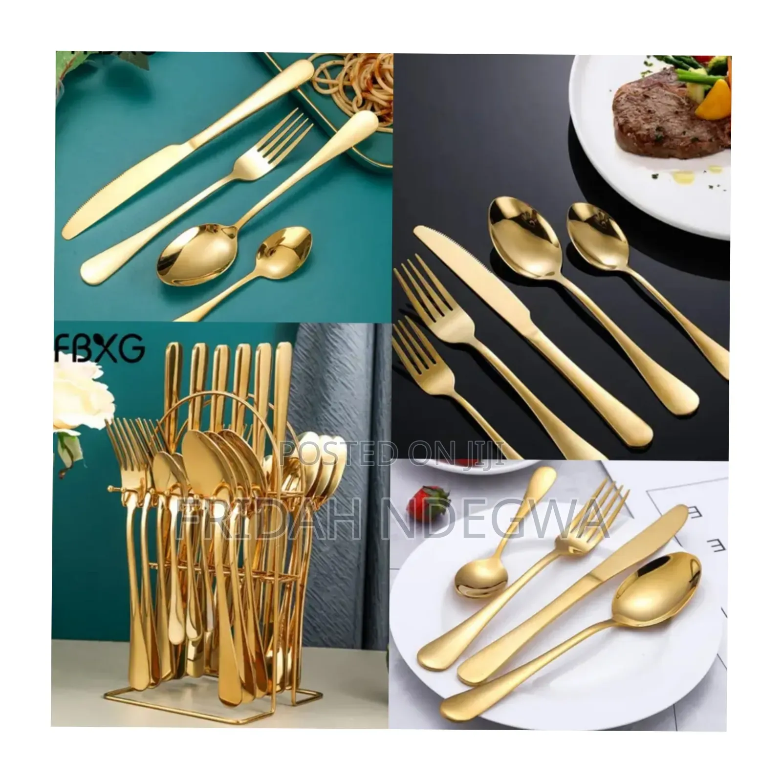 Gold Cutlery Set