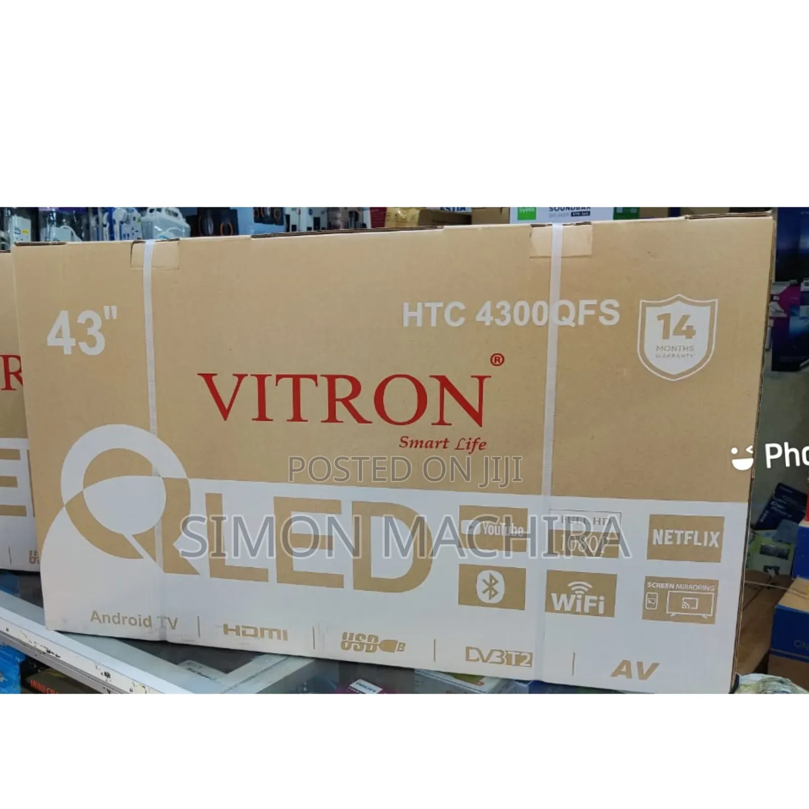 43 Inch Qled Vitron Smart Tv