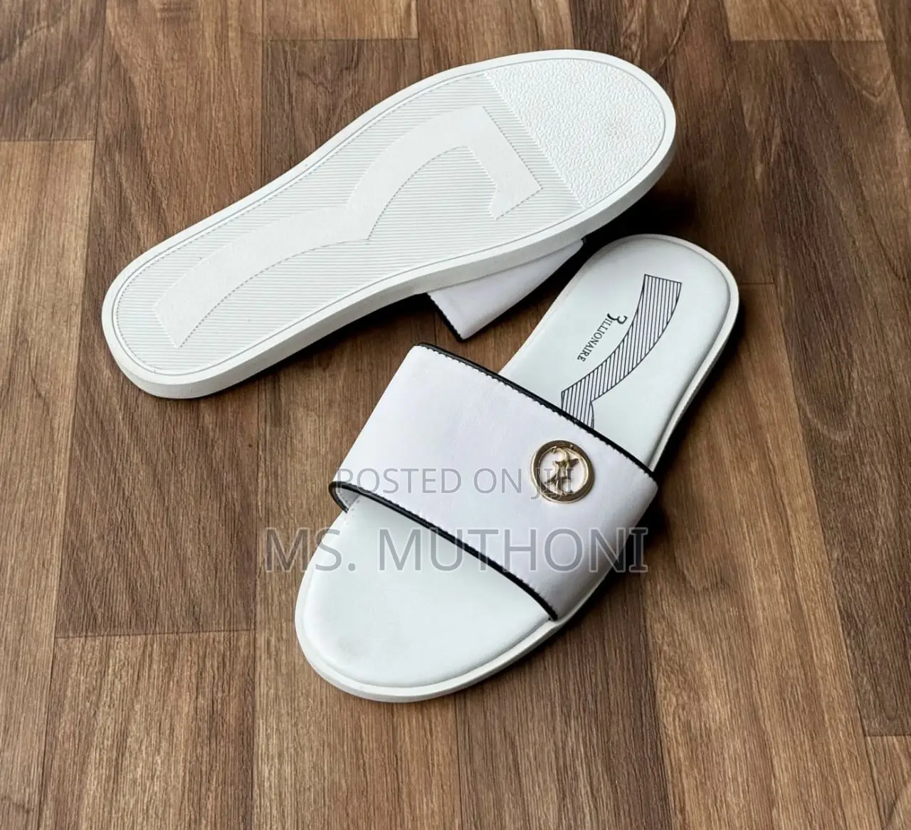 All White Gents Billionaire /Timberland Sandals 40-45