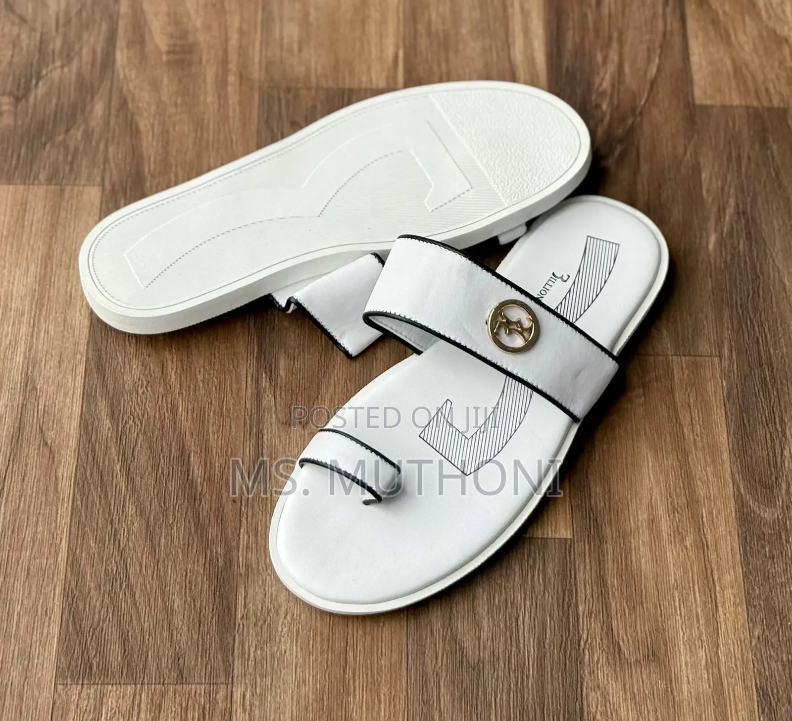 All White Gents Billionaire /Timberland Sandals 40-45